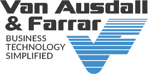 Van Ausdall & Farrar 'Business Technology Simplified' Color Logo