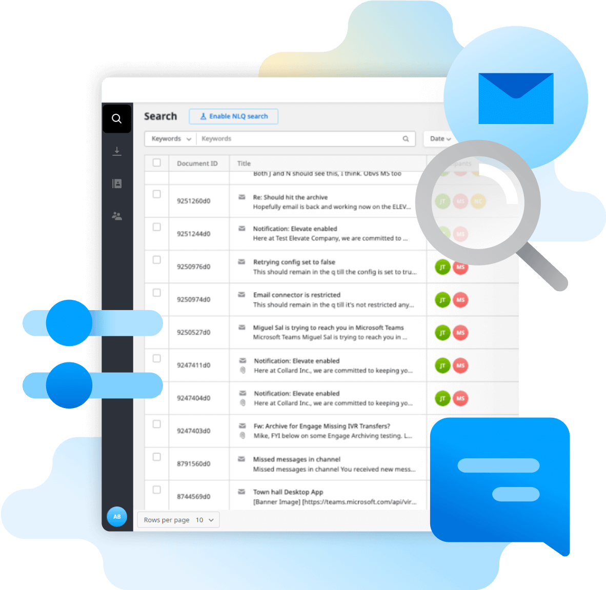 Archiving benefits demonstrating dispute resolution, employee coaching, knowledge retention, and compliance support capabilities