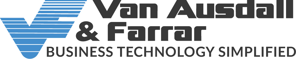 Van Ausdall & Farrar 'Business Technology Simplified' Logo
