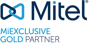 Mitel MiExclusive Gold Partner Logo